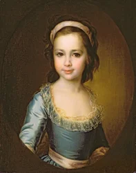 伯爵夫人アンナArtemyevna Vorontsova（1777-1836）1780年代の肖像